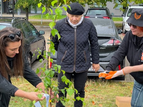 The team of RTU Research Centre for Engineering History also planted their own tree in RTU Student Campus in Ķīpsala 15.09.2022.