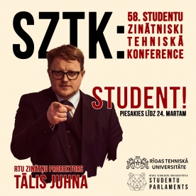 Notiks RTU Studentu Zinātniski tehniskā konference
