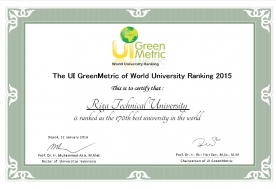 RTU ierindojusies starp zaļākajām universitātēm pasaulē