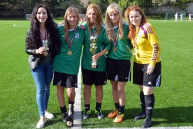 RTU sportistes triumfē studentu kausa izcīņā minifutbolā sievietēm