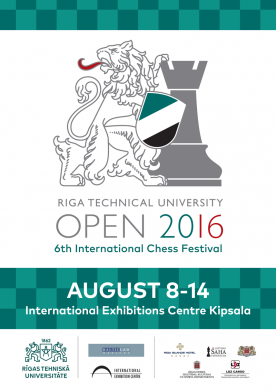 Notiks šaha festivāls «RTU Open 2016», vēl ir iespēja pieteikties