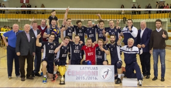 «RTU/Robežsardze» triumfē Latvijas volejbola čempionātā