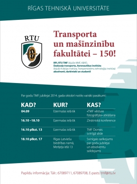 Latvijas mašīnbūvniecības izglītībai un zinātnei – 150. jubileja