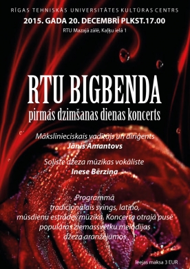 RTU Bigbends koncertā svinēs savu pirmo dzimšanas dienu